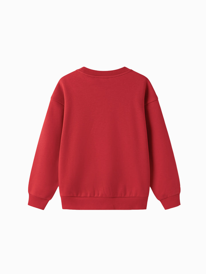 Chinese Red Long Sleeve Sweatshirt & Hoody