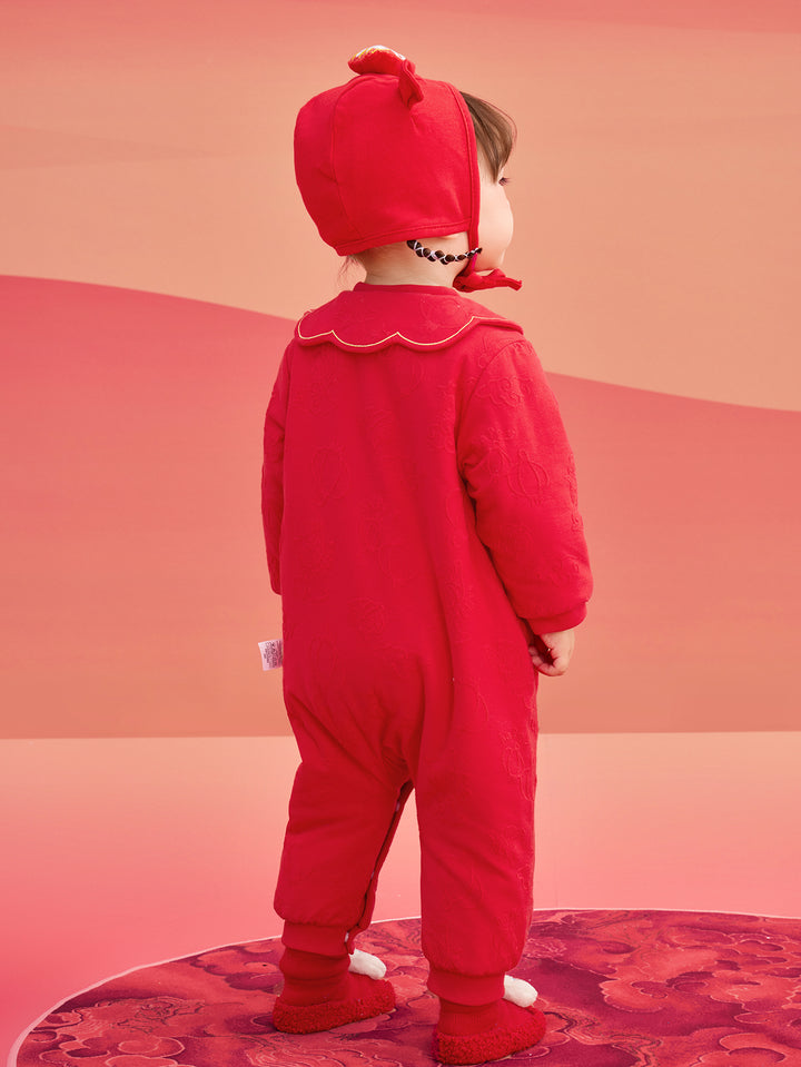 Chinese Red Underwear Jumpsuits