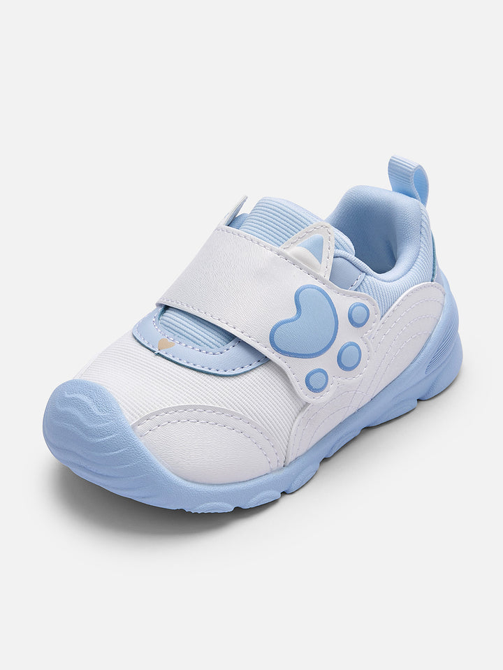 Blue and white Baby walking shoes