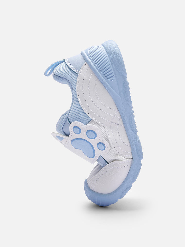 Blue and white Baby walking shoes