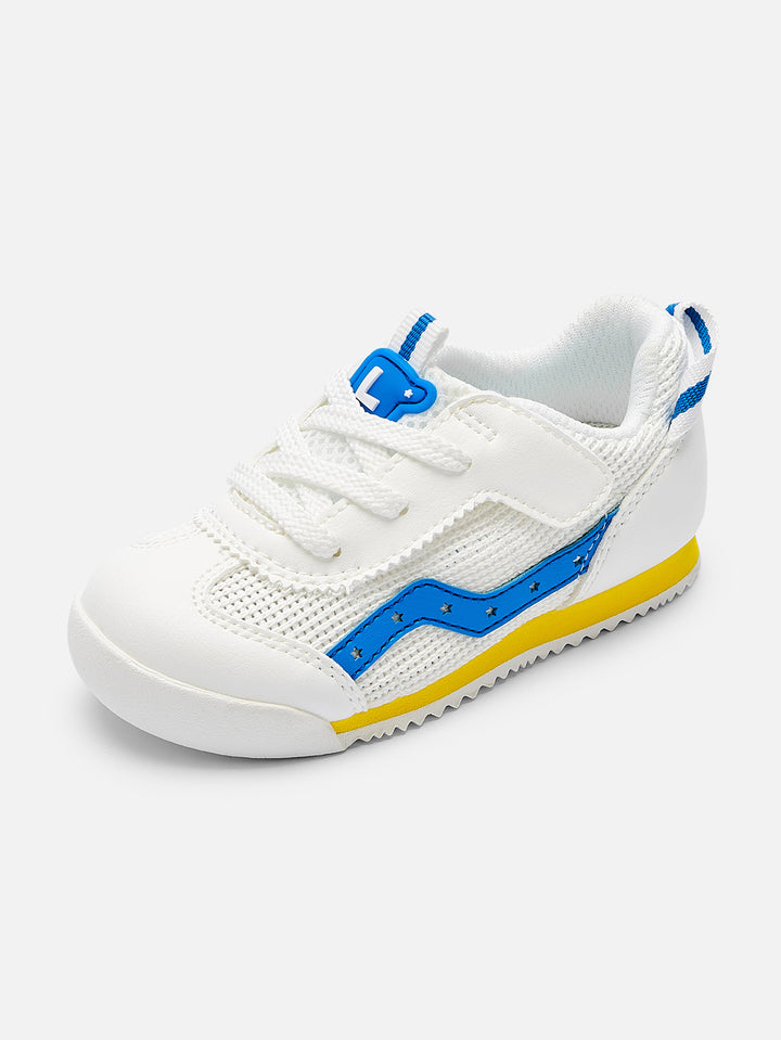 White blue Baby walking shoes