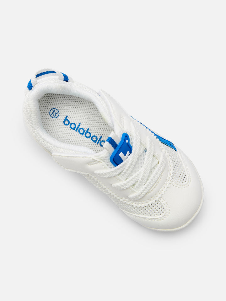 White blue Baby walking shoes