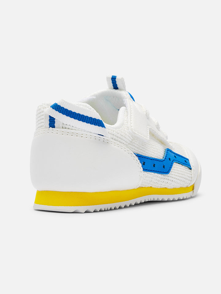 White blue Baby walking shoes