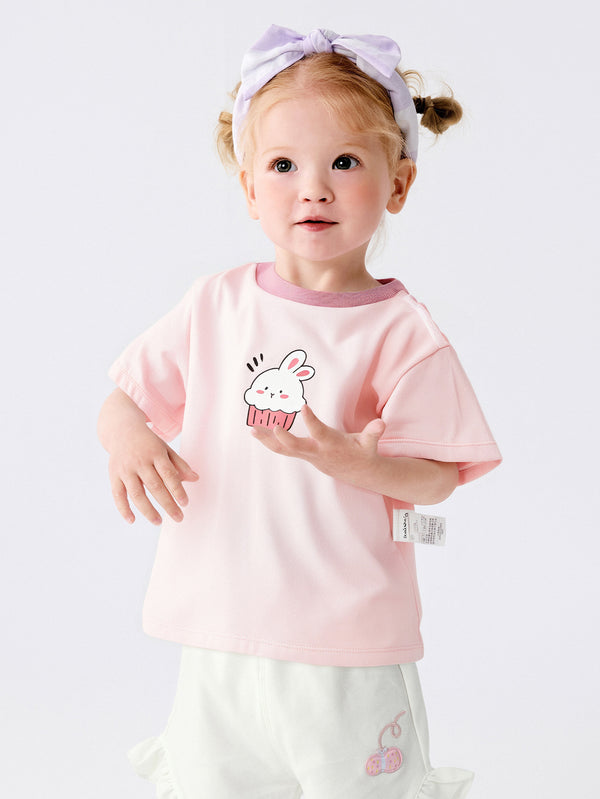 Baby Unisex Cute Animal Short Sleeve T-Shirt