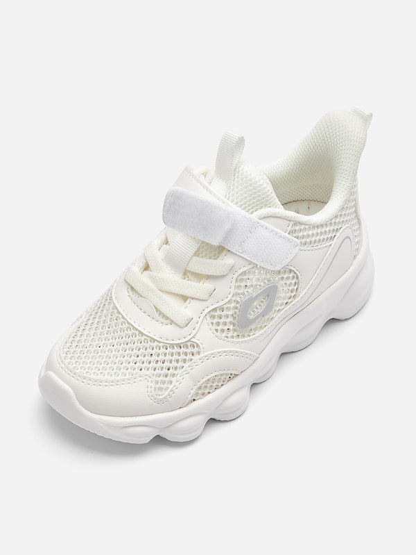 White Toddler Kids Lightweight Running Shoes