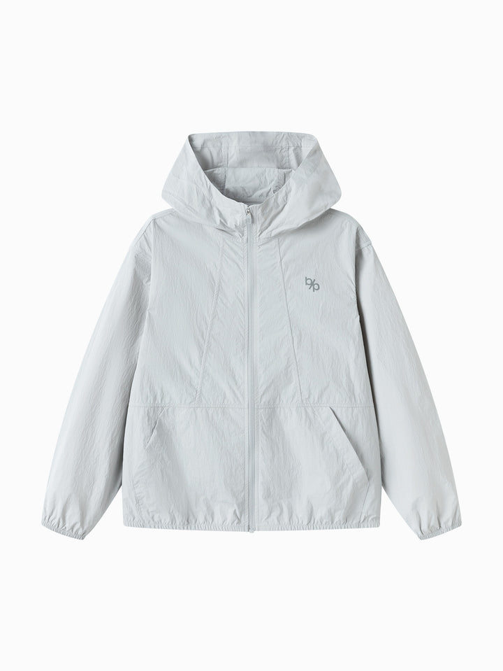 Light Gray Kids Unisex Woven Jacket