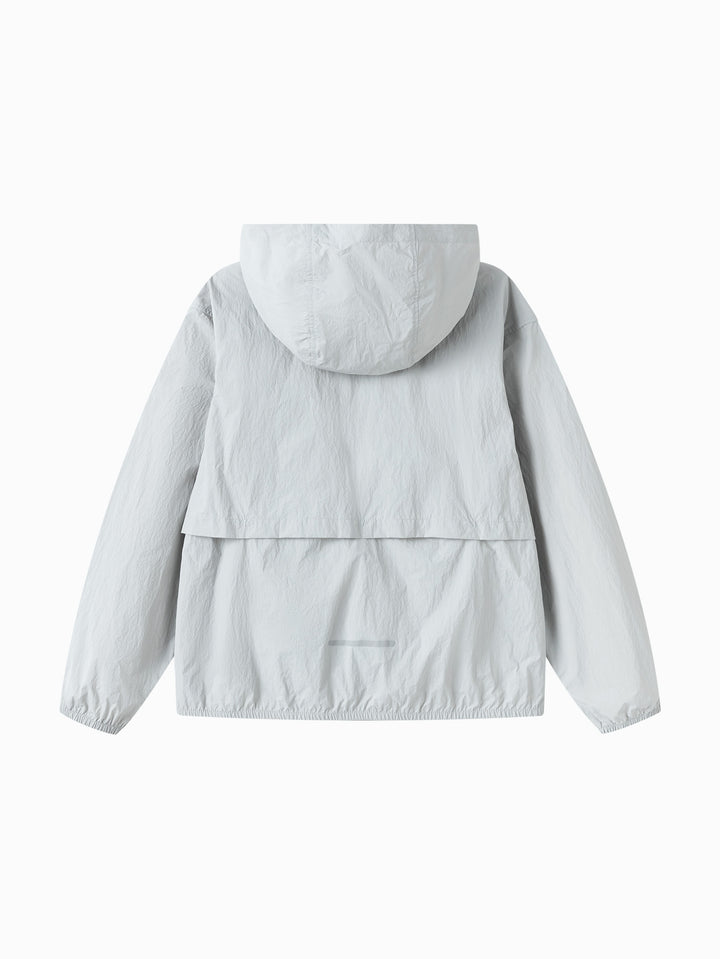 Light Gray Kids Unisex Woven Jacket