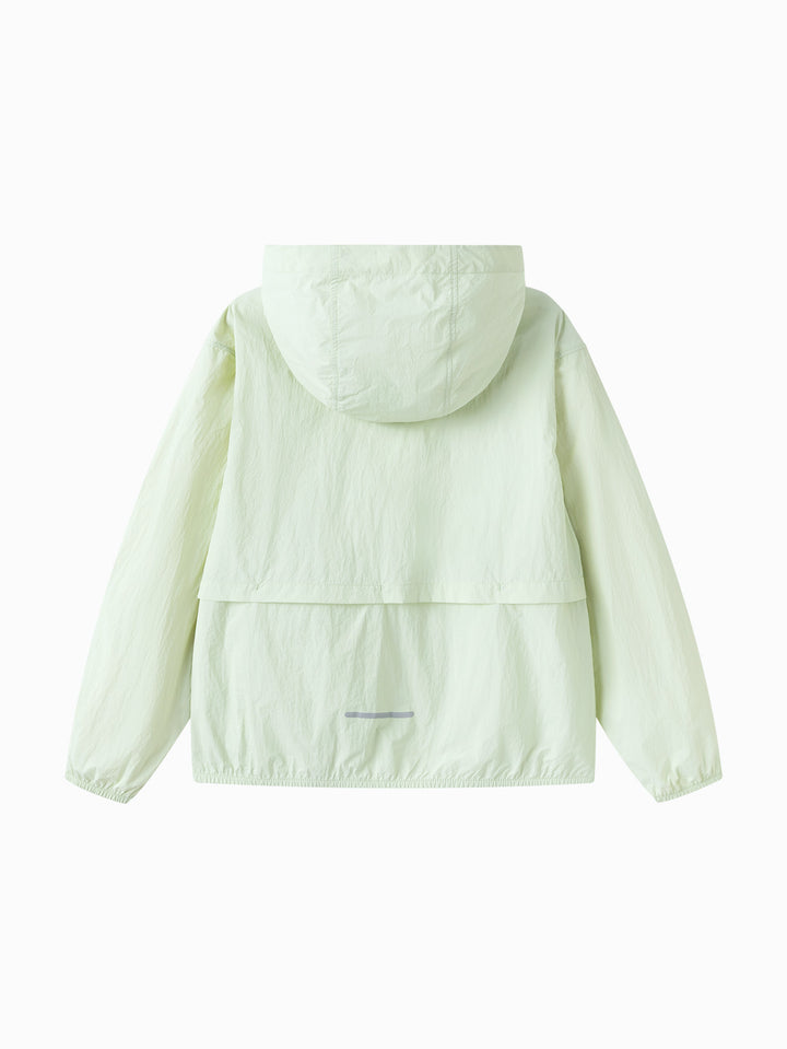 Pink Green Kids Unisex Woven Jacket