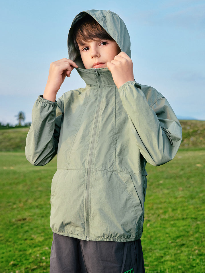 Dusty Green Kids Unisex Woven Jacket