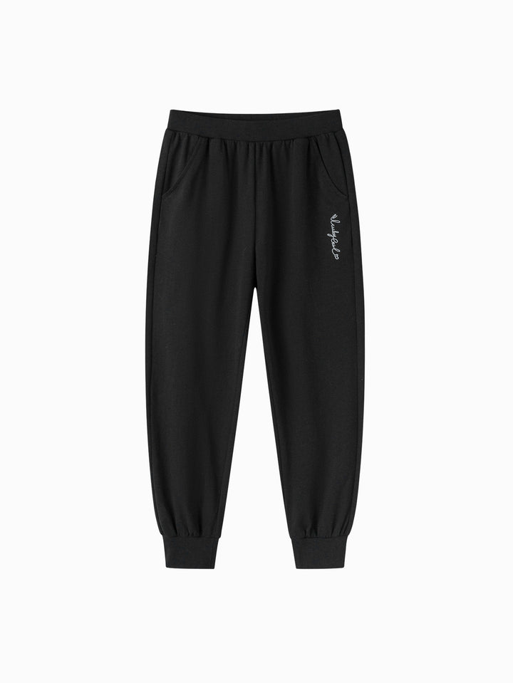 Black Kids Girl Knit Trousers