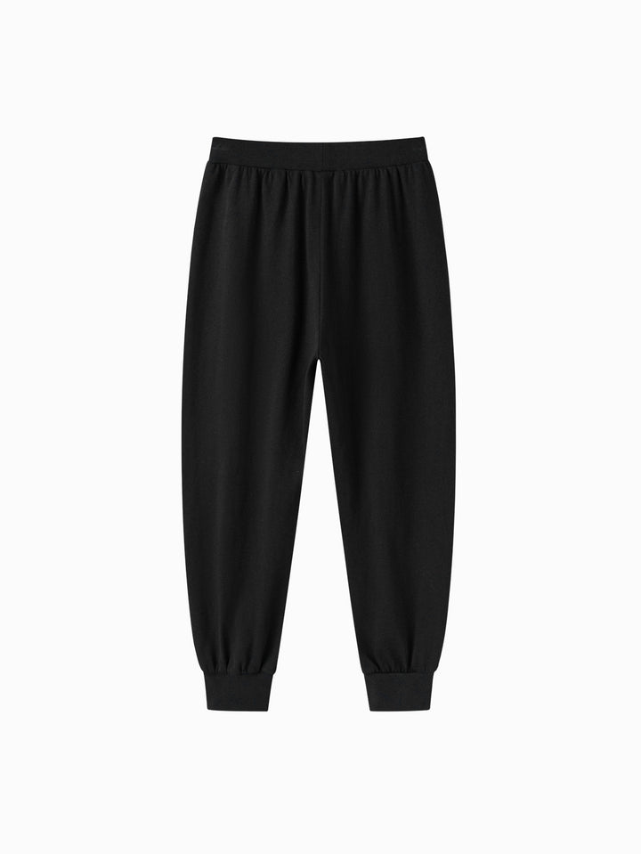 Black Kids Girl Knit Trousers