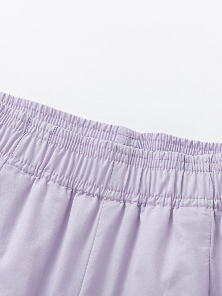 Powder Purple Kids Girl Trousers