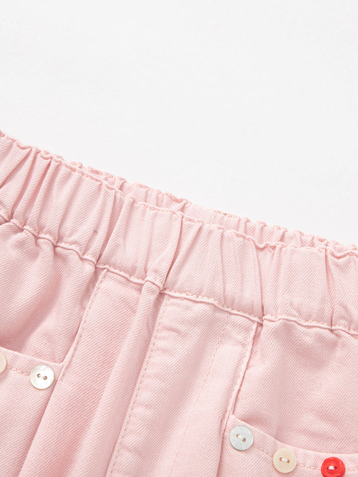 Visions Pink Toddler Girl Denim Pants