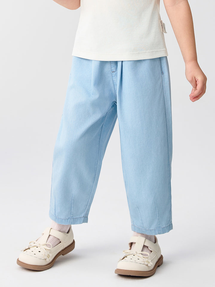 Denim Light Blue Toddler Girl Denim Pants