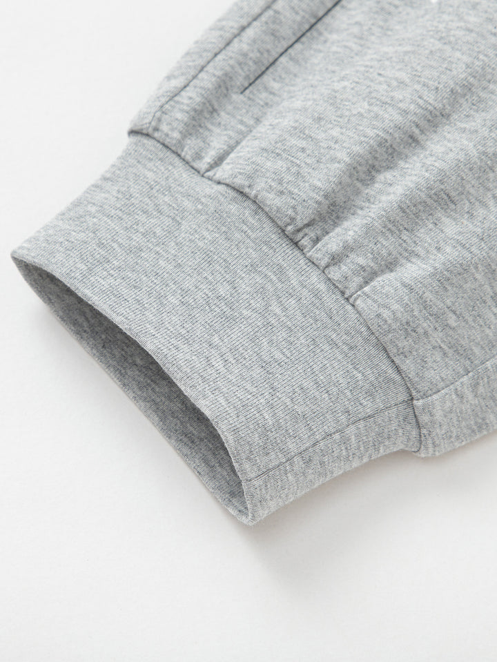 Light Melange Gray Kids Boy Knit Trousers