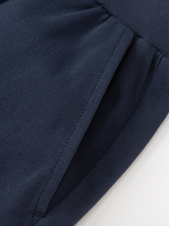 Dark Blue Kids Boy Knit Trousers