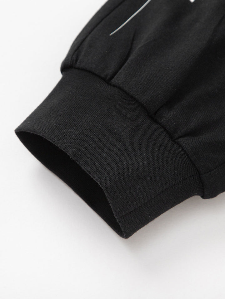 Black Kids Boy Knit Trousers