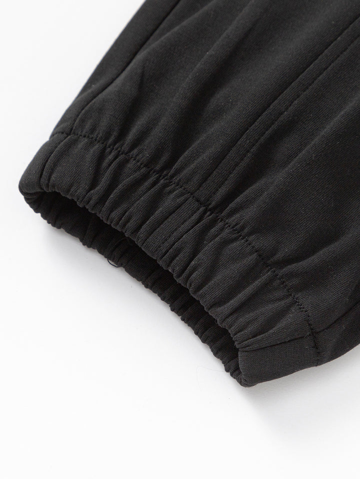 Black Kids Boy Knit Trousers