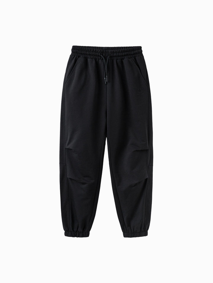 Black Kids Unisex Knit Trousers