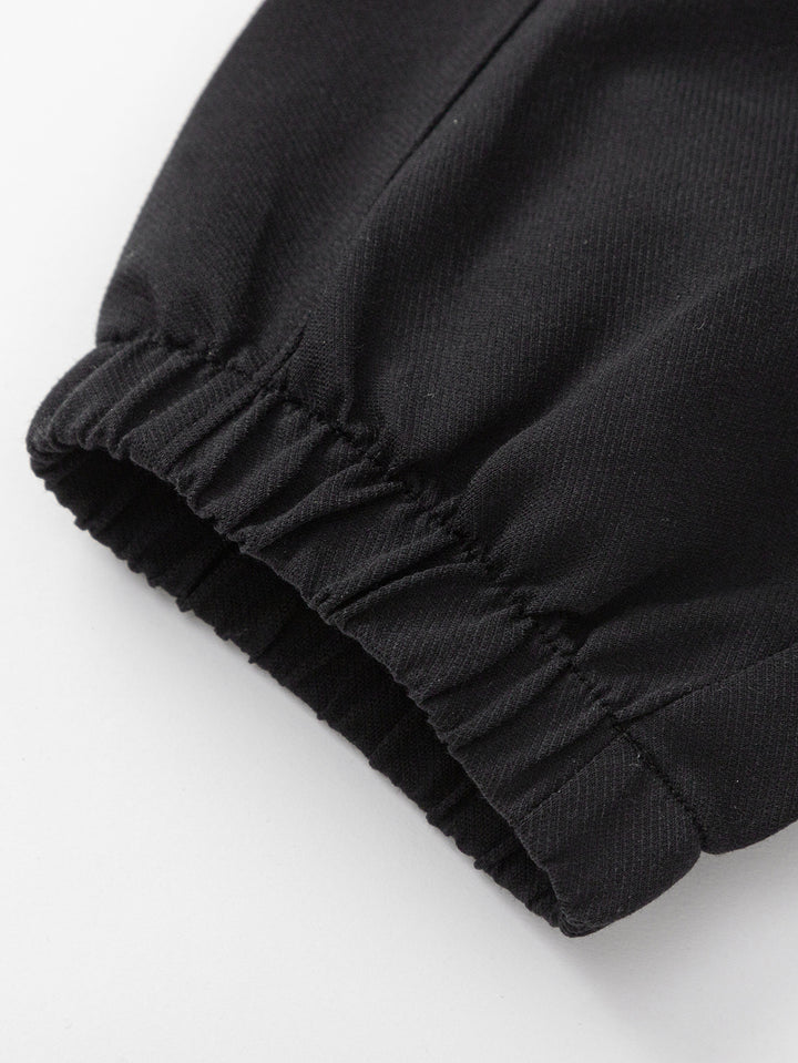 Black Kids Unisex Knit Trousers