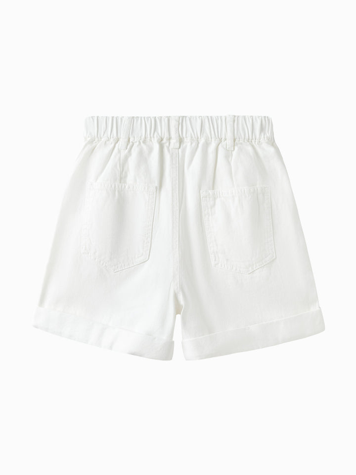 White Kids Girl Denim Shorts