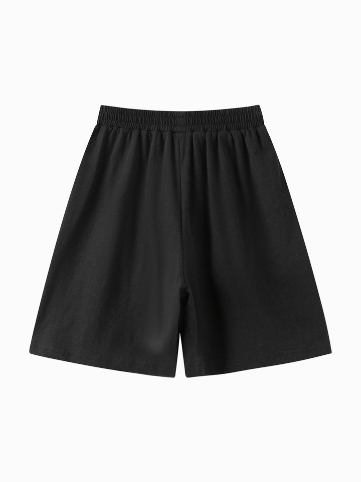 Black Kids Girl Knit Shorts