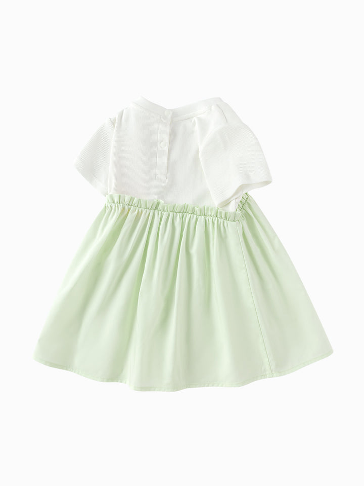 Raw White Baby Girl Knit Dress