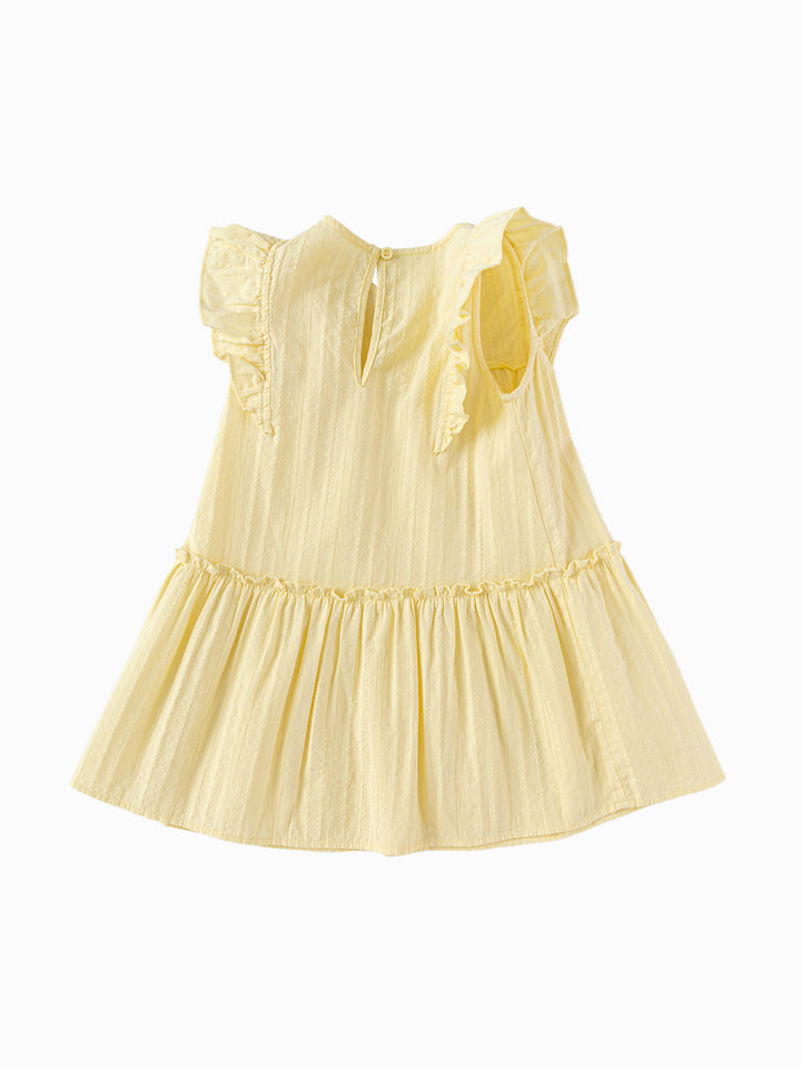 Custard Baby Girl Woven Dress