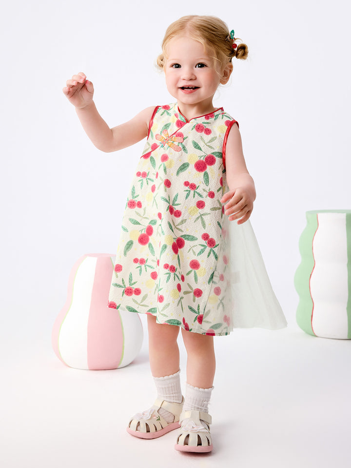 Red Baby Girl Woven Dress