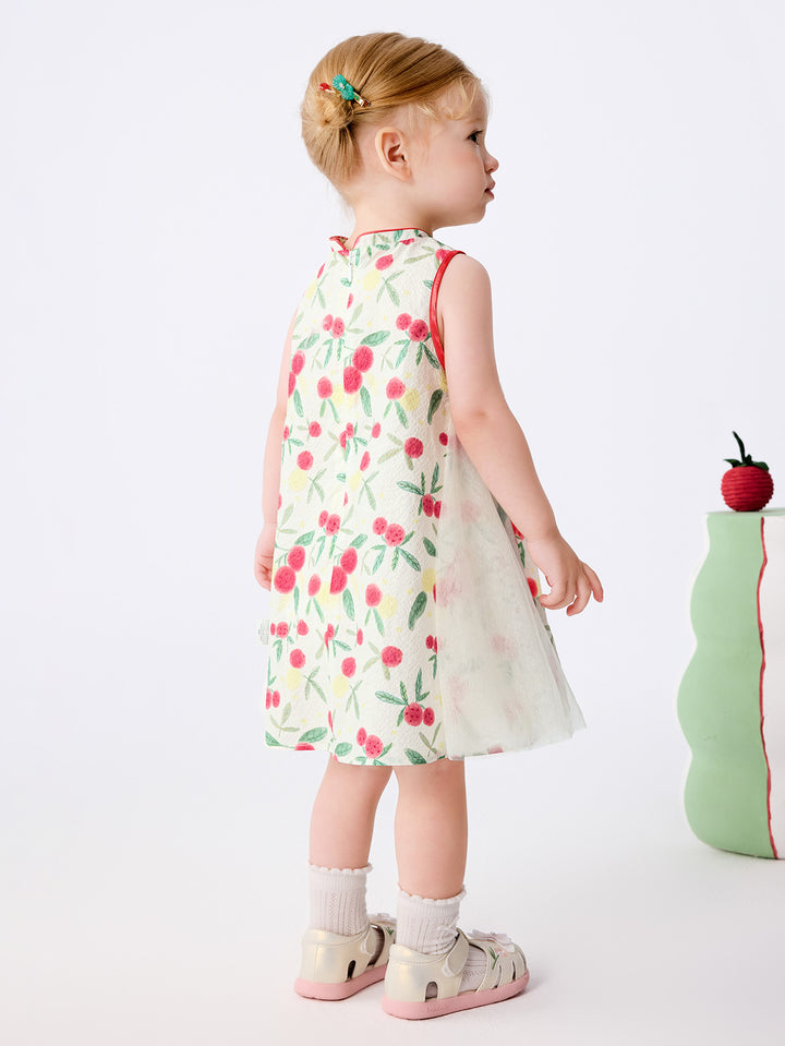 Red Baby Girl Woven Dress