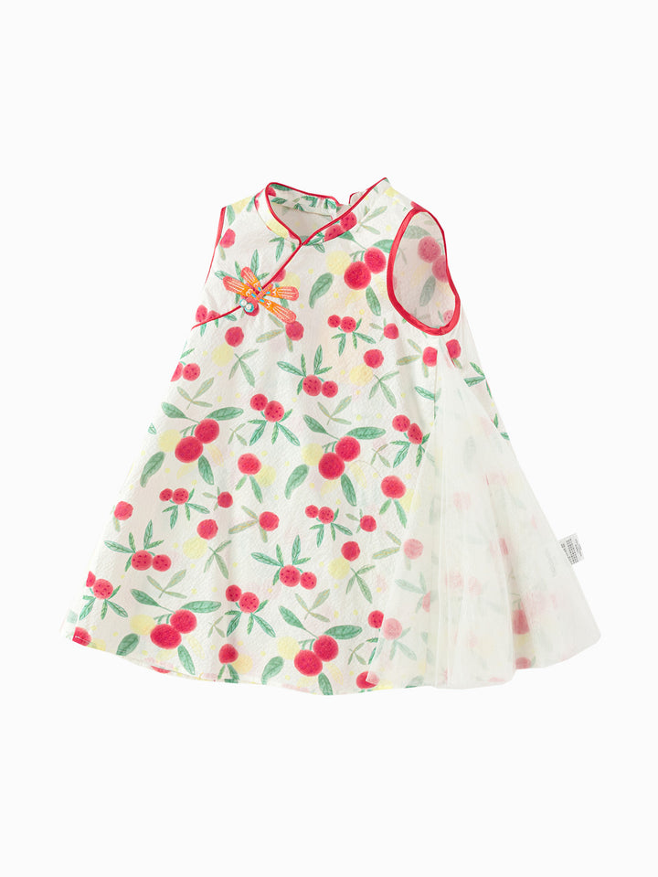 Red Baby Girl Woven Dress