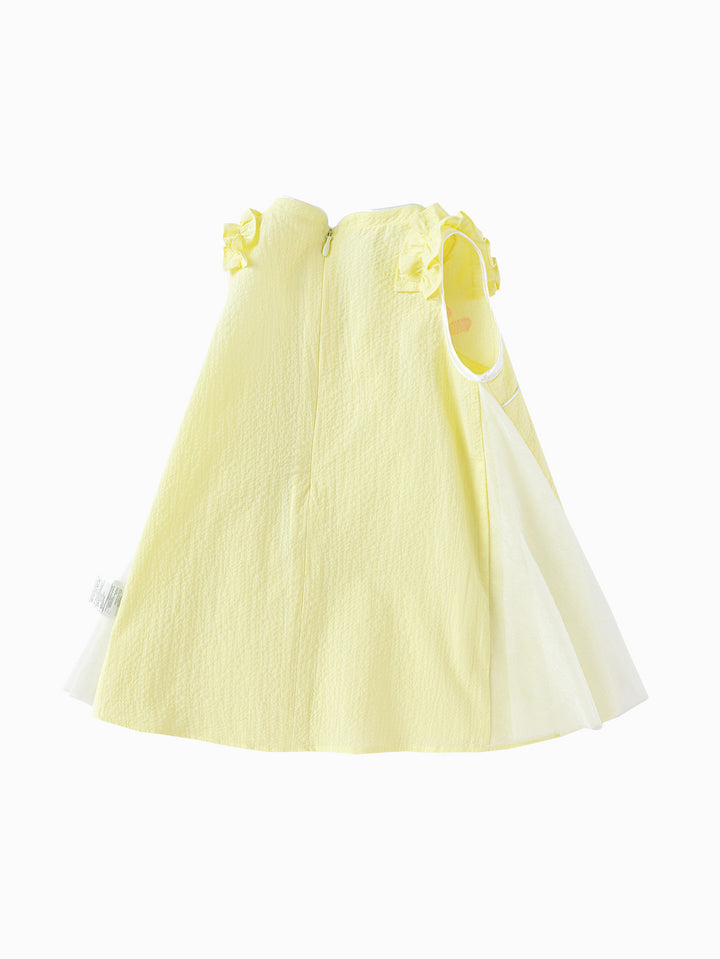 Custard Baby Girl Woven Dress