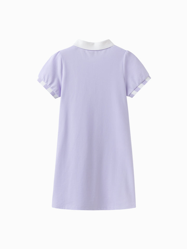 Powder Purple Kids Girl Knit Dress