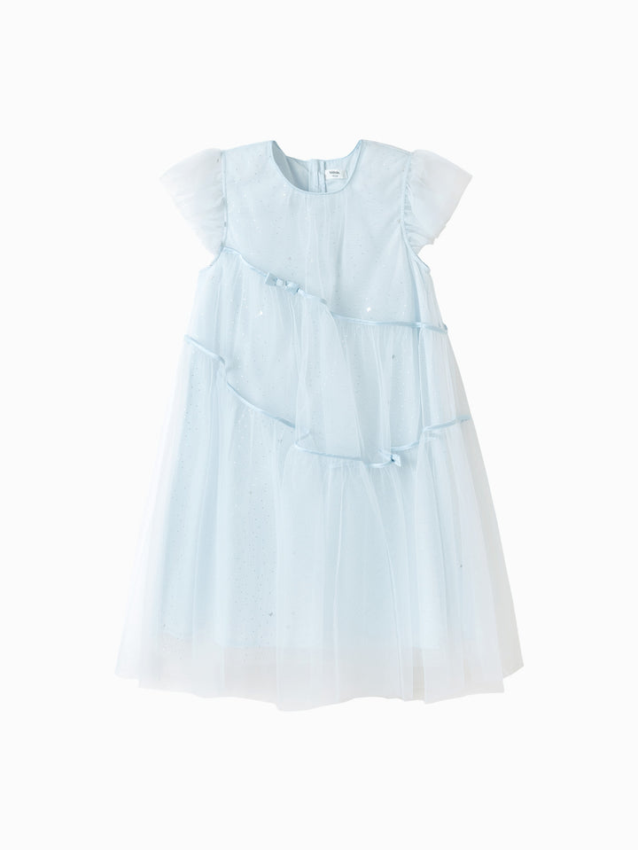 Blue Kids Girl Woven Dress