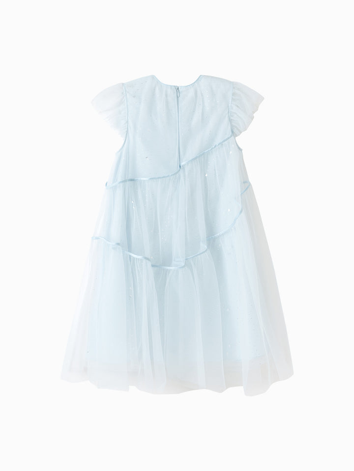 Blue Kids Girl Woven Dress