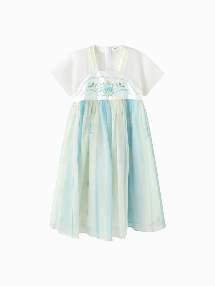 Blue Toddler Girl Woven Dress