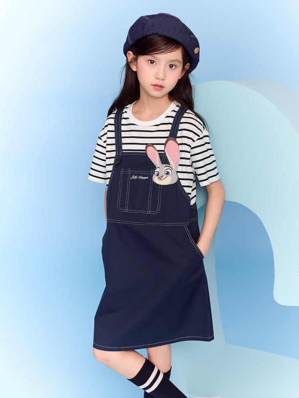 [ IP-Disney ] Balabala Zootopia Officer Judy Kids Girl Dress