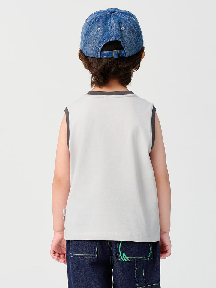 Light Gray Baby Boy Knitted Tank