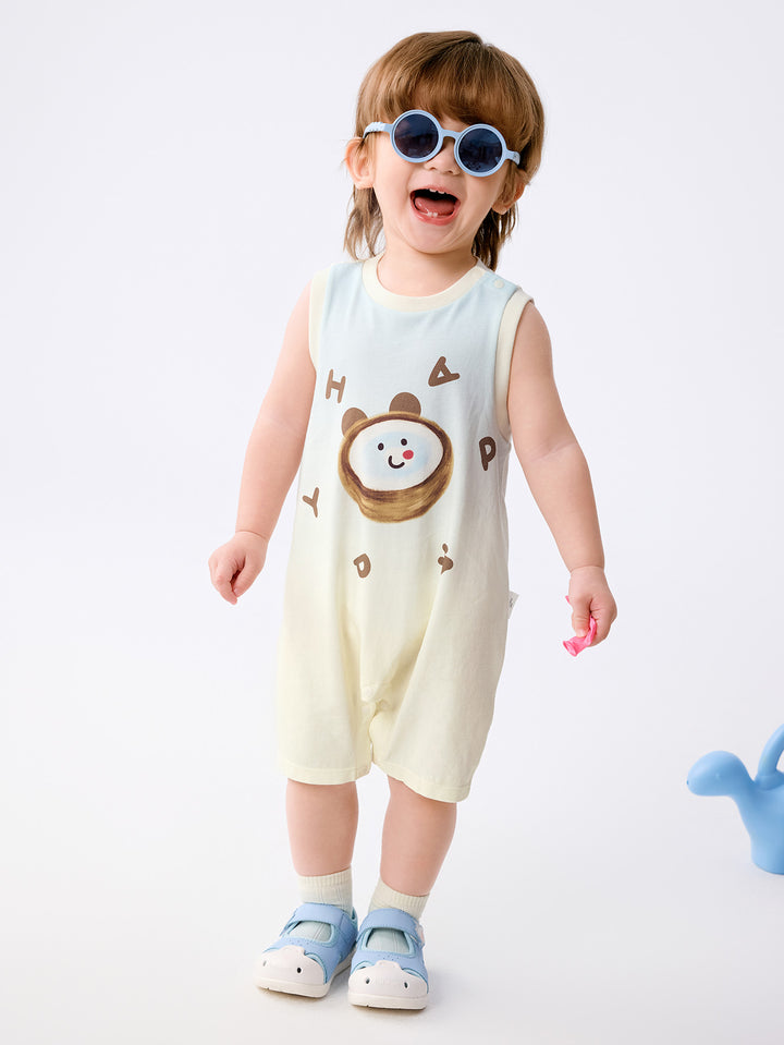 Cream White Baby Unisex Knitted Jumpsuit