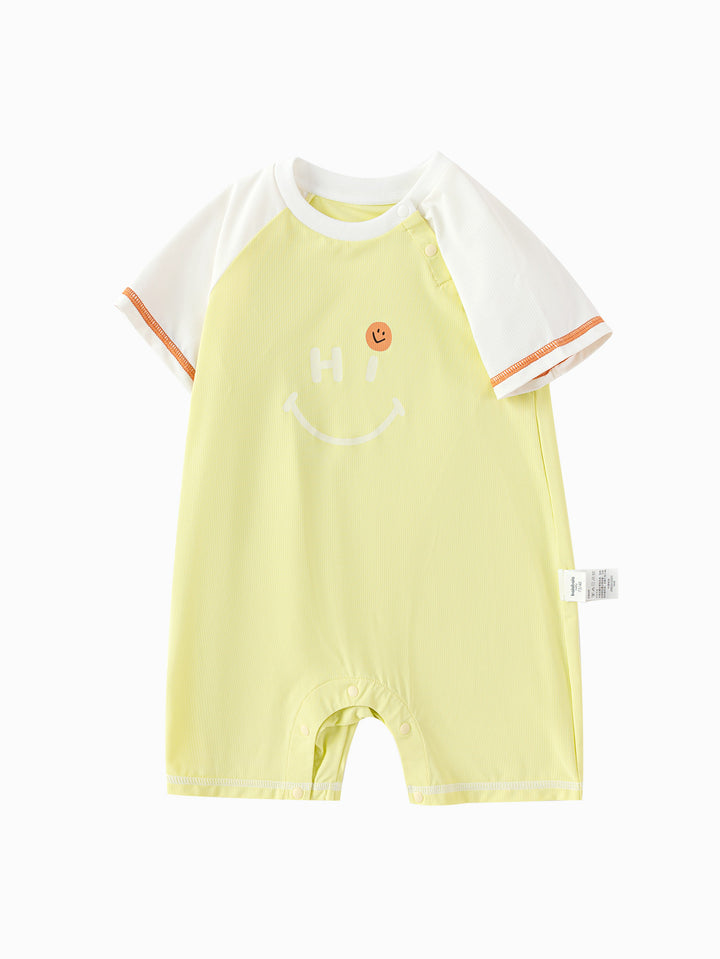 Lemon yellow Baby Unisex Knitted Jumpsuit