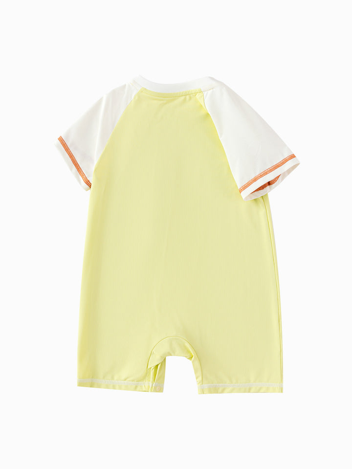 Lemon yellow Baby Unisex Knitted Jumpsuit