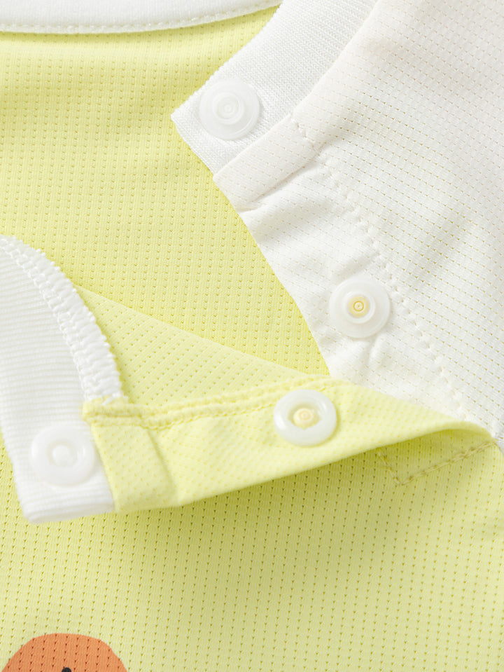 Lemon yellow Baby Unisex Knitted Jumpsuit