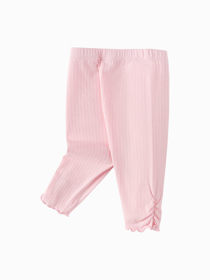 Visions Pink Baby Girl Base Cropped Trousers