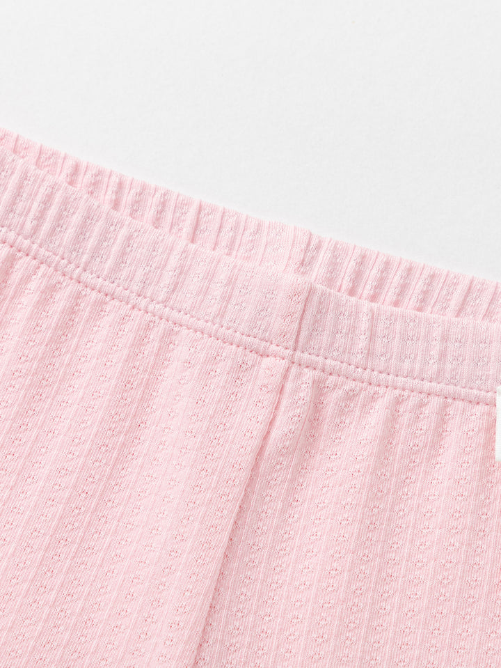 Visions Pink Baby Girl Base Cropped Trousers