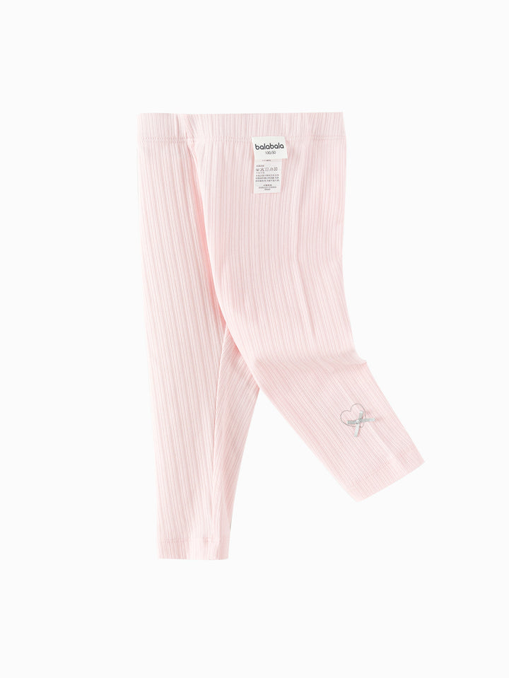 Pink Baby Girl Base Cropped Trousers