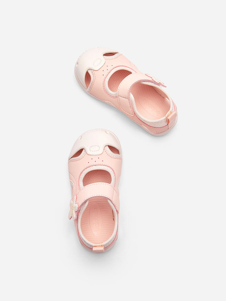 Visions Pink Baby Girl Sports Sandals