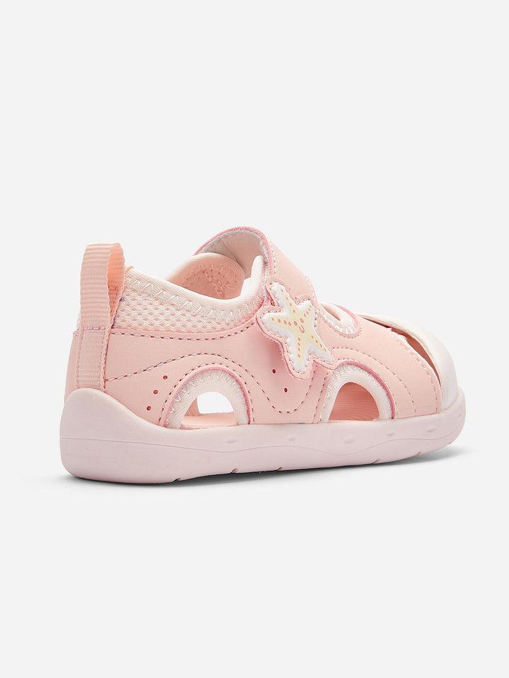 Visions Pink Baby Girl Sports Sandals