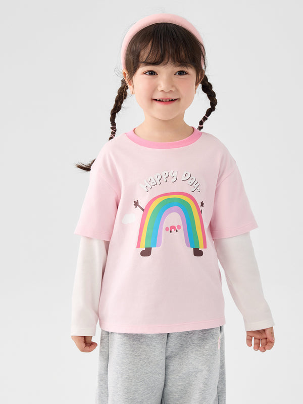 Girl Trend Scenarios Stripes Visions Pink Long Sleeve T-Shirt