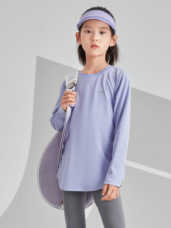 Girl Kids Violet Long Sleeve T-Shirt