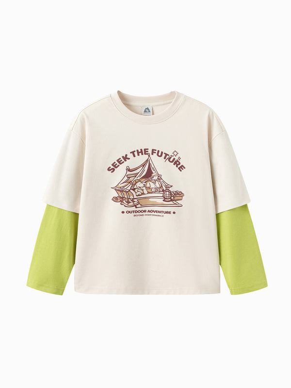 Unisex BP Light Khaki Long Sleeve T-Shirt